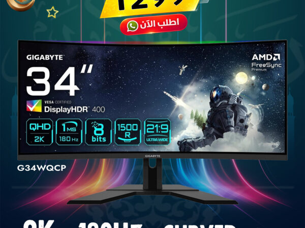 GIGABYTE GS34WQCP, 34 2K 180Hz