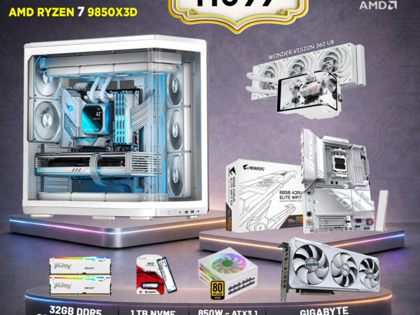 PC Gaming, R7 9850X3D , 32GB-DDR5 , RTX 5080 16GGB , 1000GB NVME
