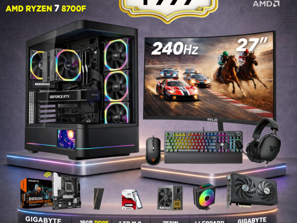 PC Gaming, R7-8700F , 16GB , RTX 5060 Ti 8G