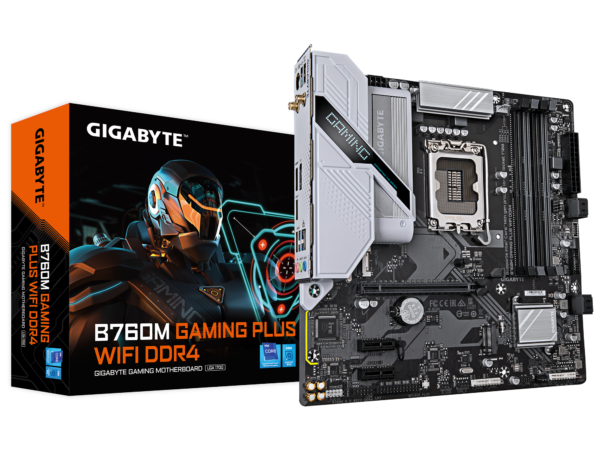GIGABYTE B760M GAMING PLUS WIFI DDR4 mATX LGA 1700 1GbE