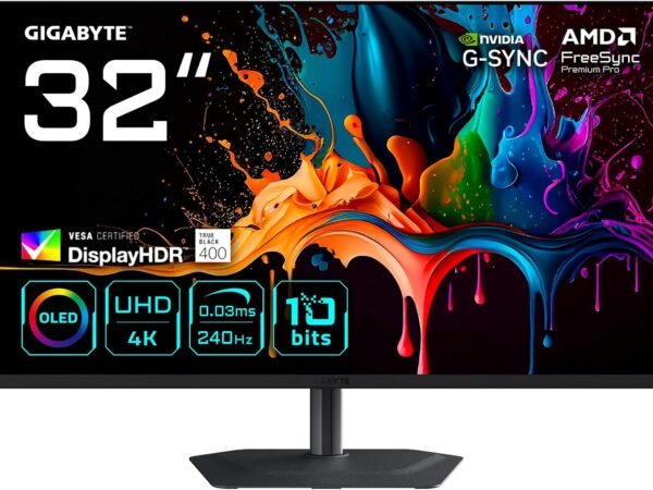 Gigabyte MO32U2 EK 4K QD-OLED 0.03Ms 240Hz Adaptive Sync
