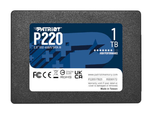 1TB Patriot P220 2.5" SSD